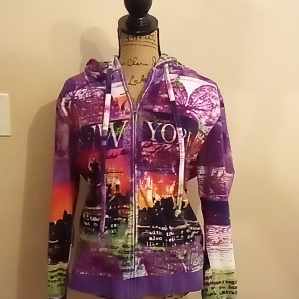 French Postcards Graphic Fleece Hoodie